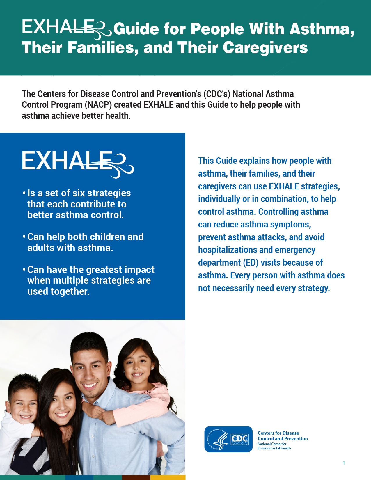 EXHALE Guide for People with Asthma, Their Families, and Their Caregivers