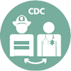 CDC works with first responders icon