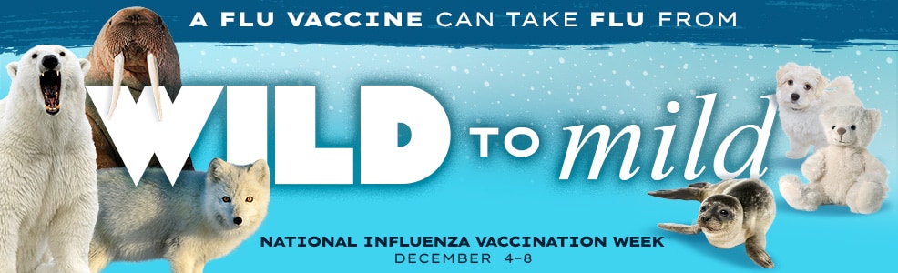 A flu vaccine can take flu from wild to mild National Influenza Vaccination Week December 4-8