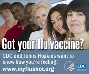 Got your flu vaccine? CDC and Johns Hopkins want to know how you're feeling. www.myflushot.org