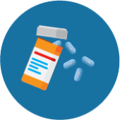 icon of a bottle of pills