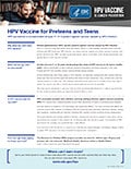 Fact sheets and Posters for all Adolescent Vaccines