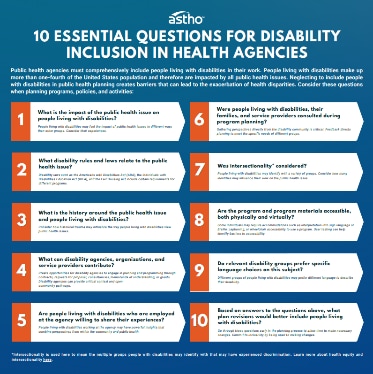 10 Essential Questions for Disability Inclusion in Health Agencies thumbnail