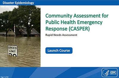 picture of first page of MODULE 3: Community Assessment for Public Health Emergency Response (CASPER)