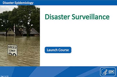 picture of first page of MODULE 4: Disaster Surveillance