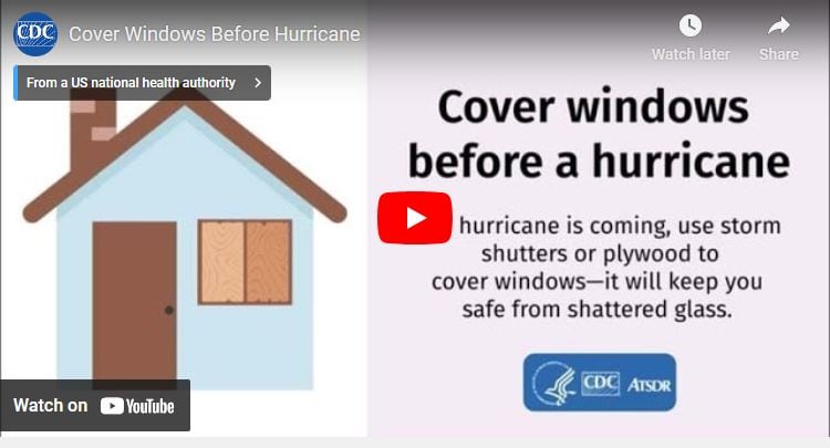 Cover Windows Before a Hurricane