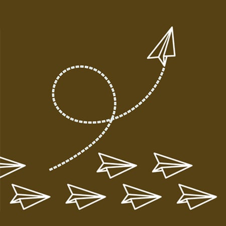 an illustration with an arrow pointing upwards