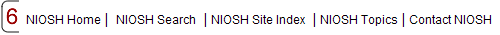 Screenshot of NIOSH Footer Links