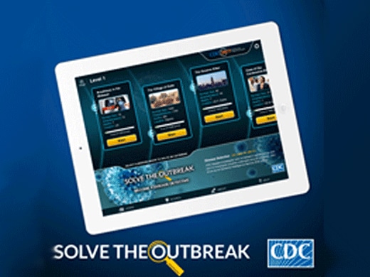 screen shot of Solve the outbreak app