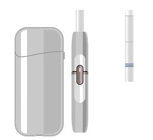 Cigarette-like, carbon tipped wrapped in glass, tobacco capsule, and liquid heating devices are examples of heated tobacco products