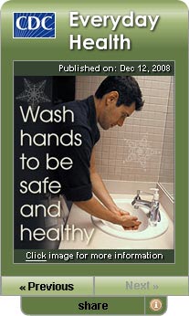  CDC Everyday Health Widget. Flash Player 9 is required.