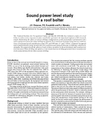 Image of publication Sound Power Level Study of a Roof Bolter