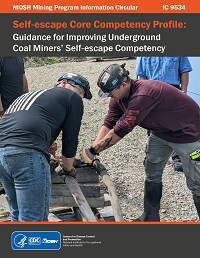 Cover of Self-escape Core Competency Profile: Guidance for Improving Underground Coal Miners' Self-escape Competency