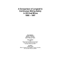 Image of publication A Comparison of Longwall & Continuous Mining Safety in U.S. Coal Mines 1988-1997