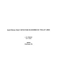 Image of publication Electrical Fault Detection on Downed DC Trolley Lines