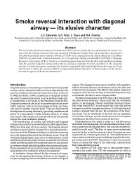 Image of publication Smoke Reversal Interaction with Diagonal Airway - Its Elusive Character