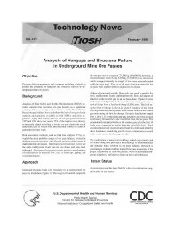 Image of publication Technology News 470 - Analysis of Hangups and Structural Failure in Underground Mine Ore Passes