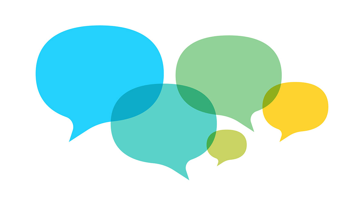 Concept image - word bubbles