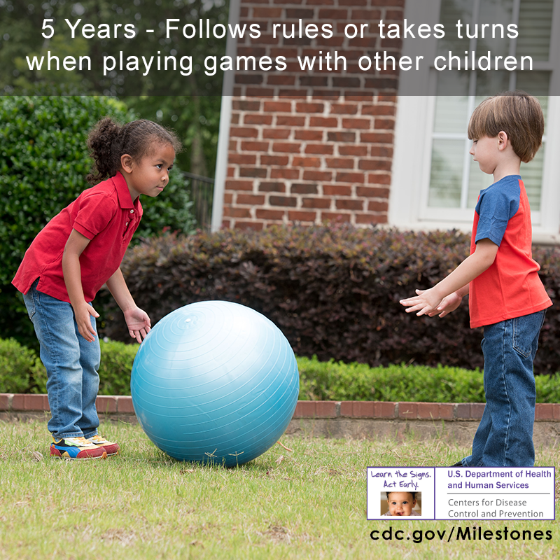 Follows rules or takes turns when playing games with other children image 2 of 3