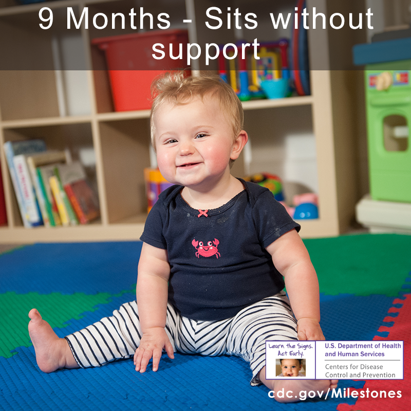9 Months_Sits without support