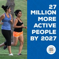 Active People, Healthy Nation℠ is a national initiative to help 27 million Americans become more physically active by 2027.