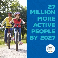 Active People, Healthy Nation℠ is a national initiative to help 27 million Americans become more physically active by 2027.