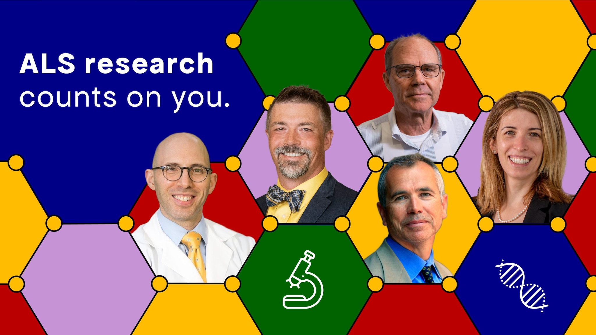 Photos of ALS Research scientists