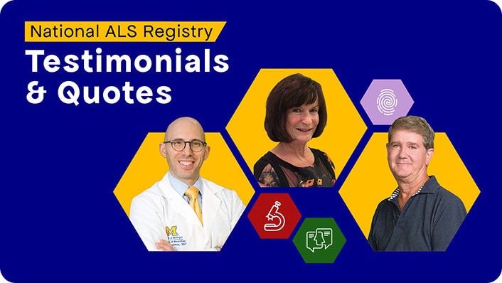 Images of 3 people with the title Testimonials and Quotes