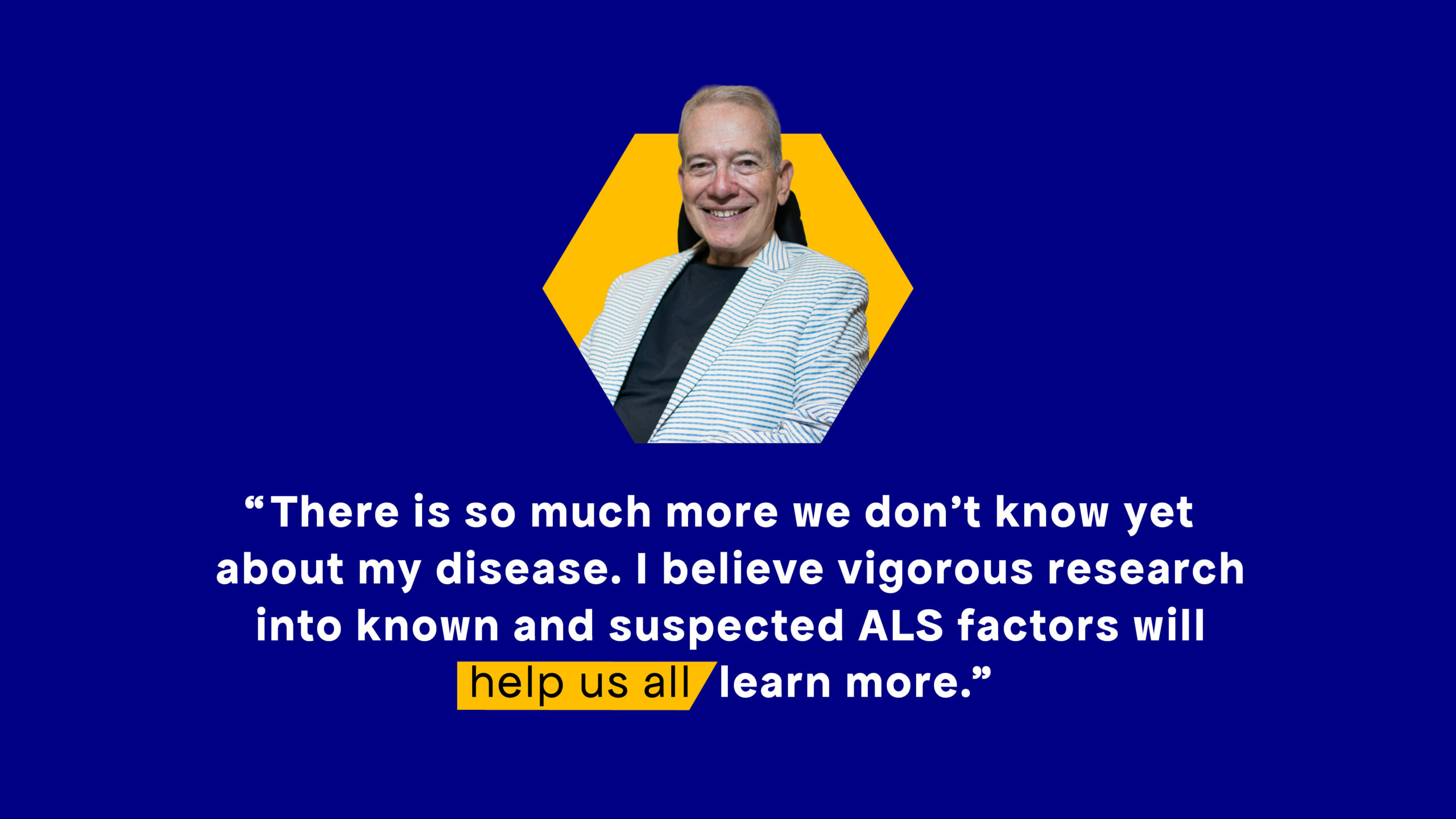 Image of a man with ALS