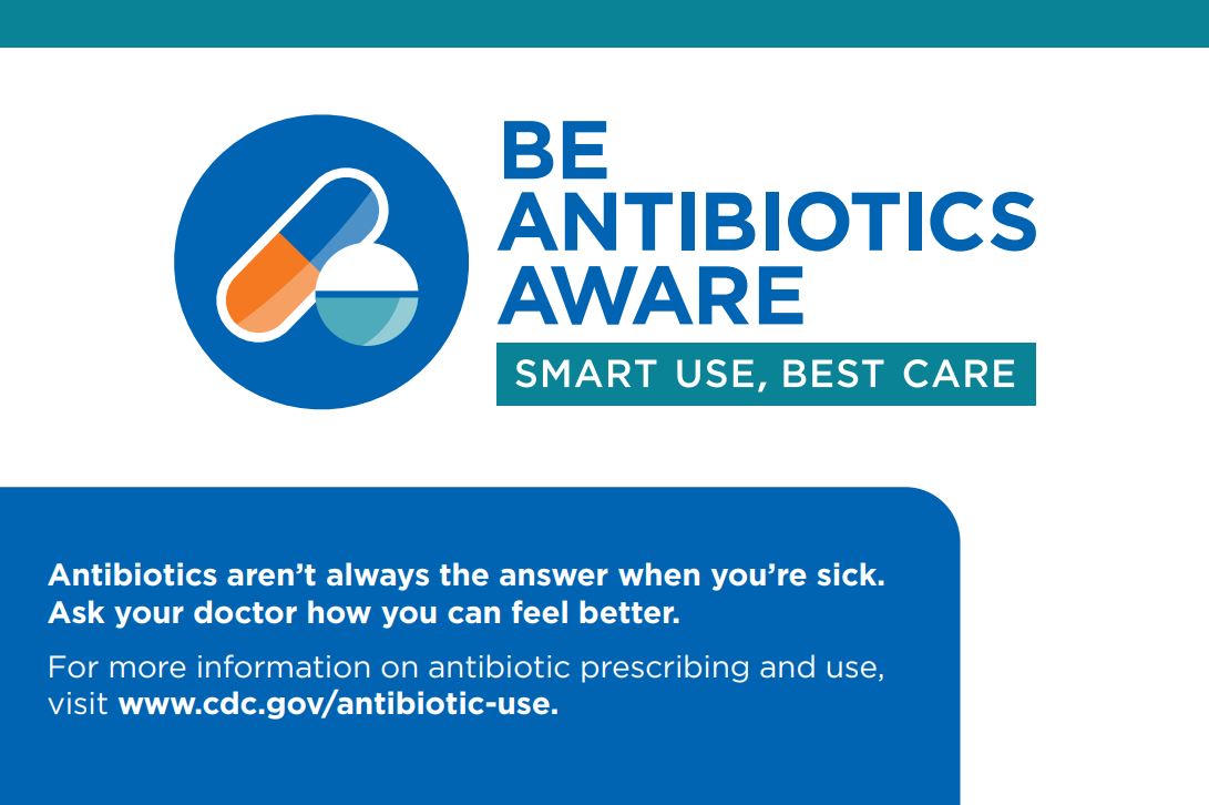 Be Antibiotics Aware Counter cling