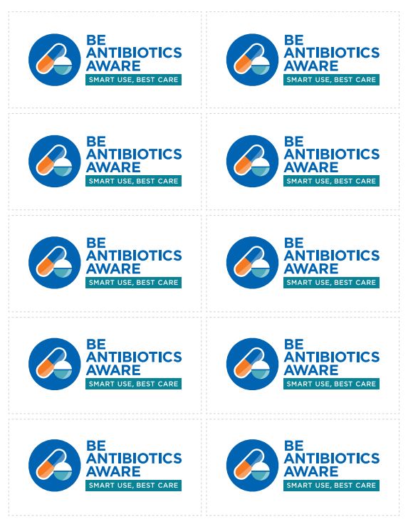 Be Antibiotics Aware Stickers