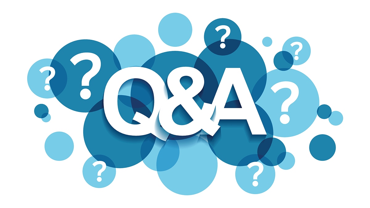 Imágenes de las letras "Q" y "A" que en inglés representan la página de preguntas frecuentes