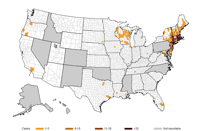 2020 babesiosis map