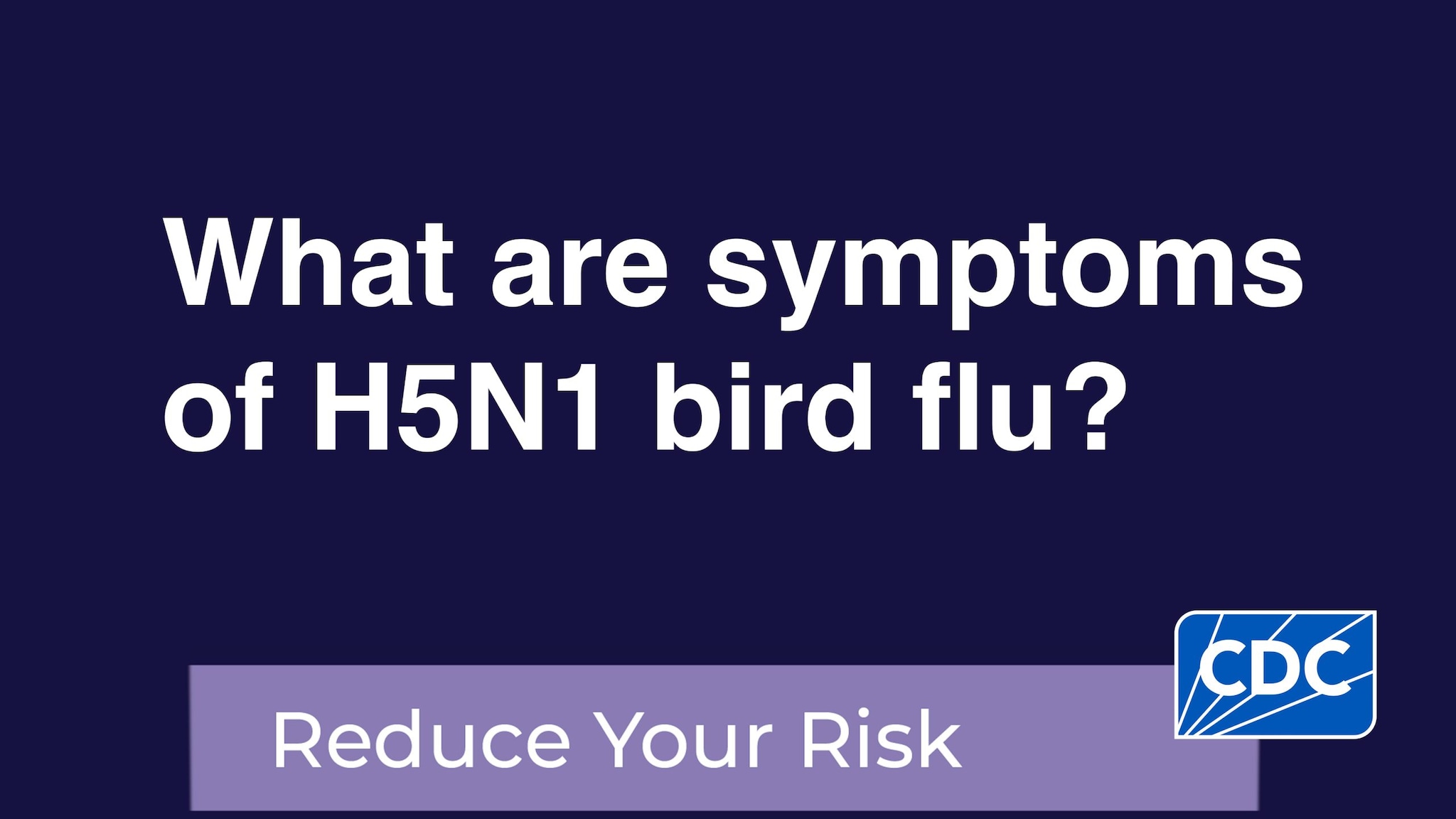 What are symptoms of H5N1 bird flu? | Bird Flu | CDC