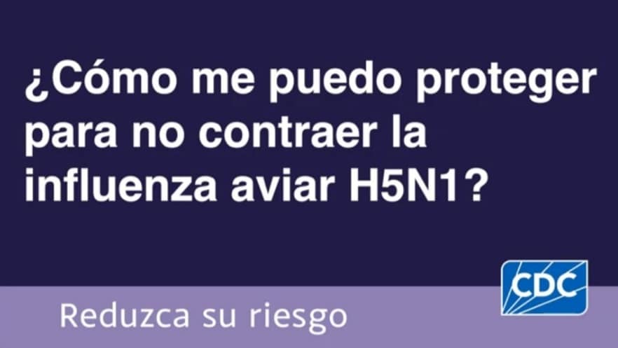 ¿Cómo me puedo proteger para no contraer la influenza aviar H5N1? 