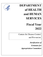 Fiscal Year 2022 CDC Congressional Justification cover page