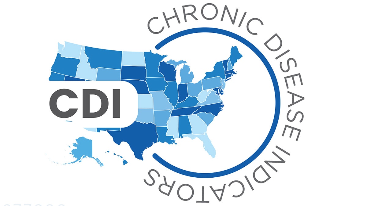Chronic Disease Indicators (CDI) logo, which includes a map of the U.S. with states in varying shades of blue.