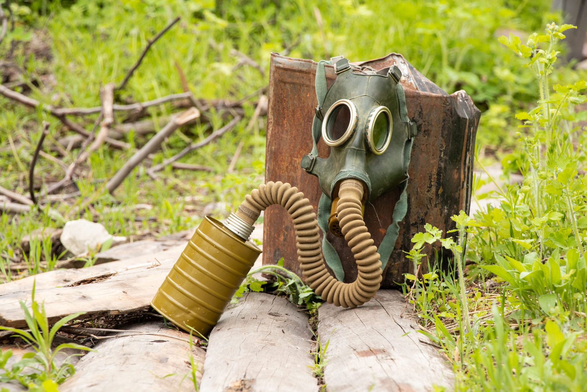 Decorative: Antique gas mask