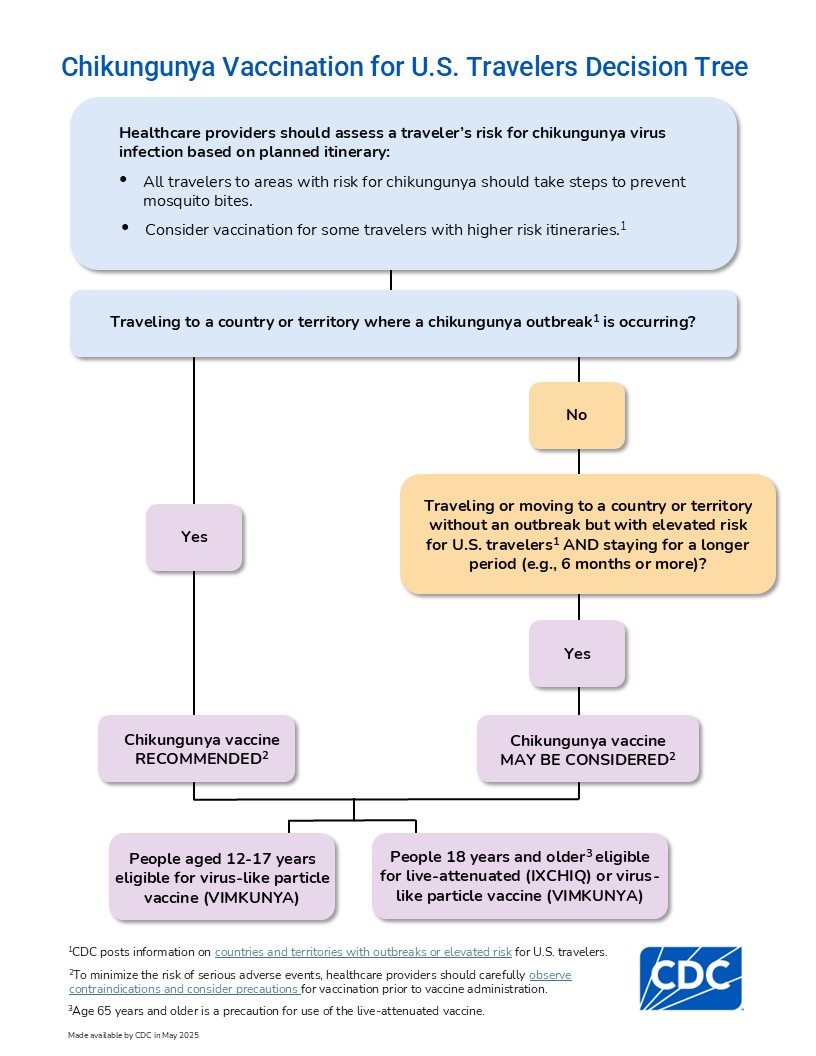 chikungunya vaccine decision tree