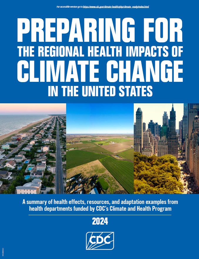 The cover of the Preparing for the Regional Health Impacts of Climate Change in the United States PDF