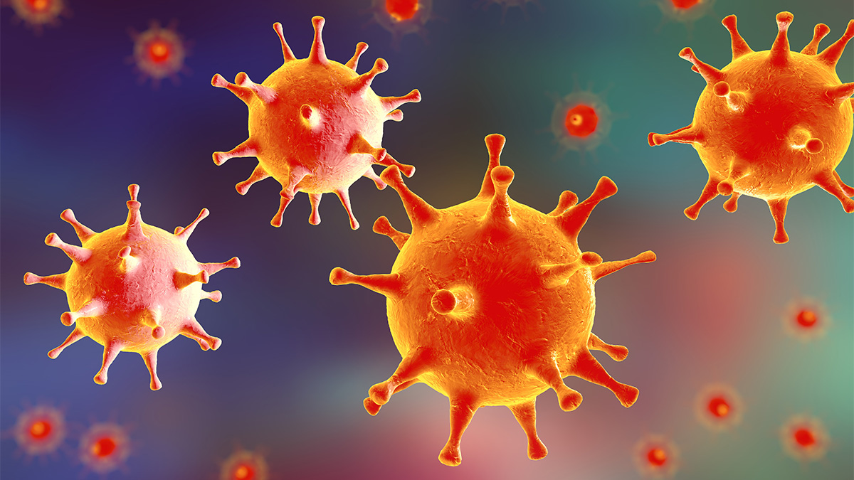 Imagen de virus del herpes simple