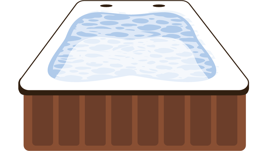 Illustration of a hot tub