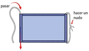 Sewing a facemask - step 4