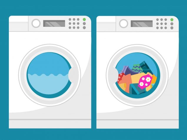 Lavadora y secadora - lave y seque las mascarillas con el resto de la ropa