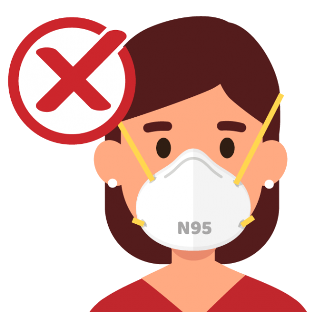 DO NOT choose masks that are intended for healthcare workers, including N95 respirators or surgical masks