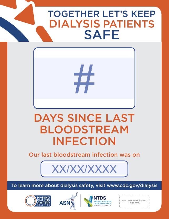 Days since infection poster fillable