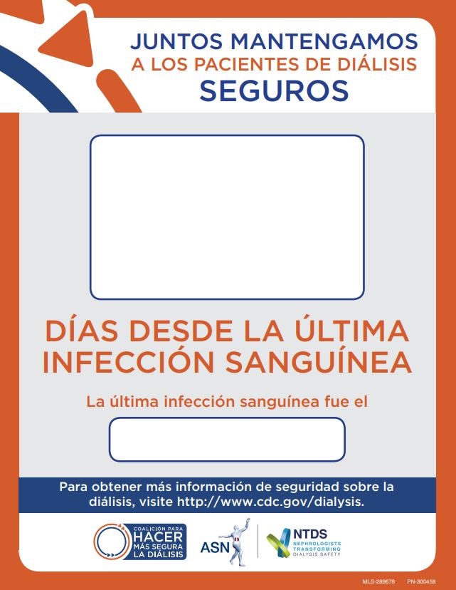 Days Since Infection Poster - spanish