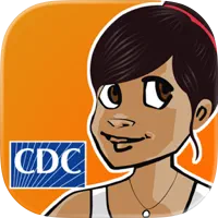 Caricature of a happy young woman Caricature of a happy young woman