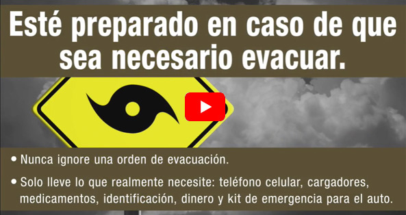 Prep&aacute;rese en caso de que necesite evacuar