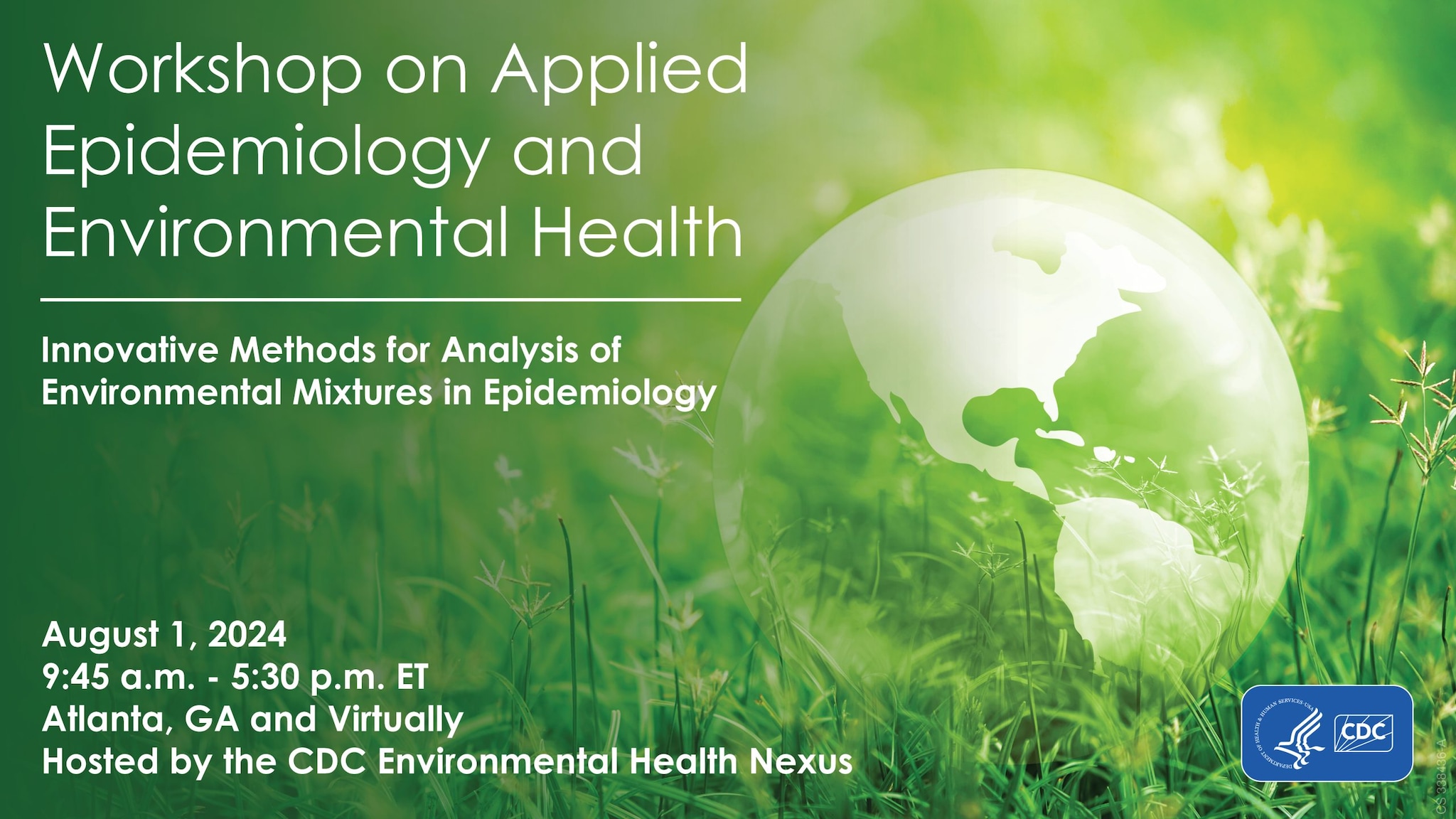 August 1, 2024 — 3rd Annual Workshop on Applied Epidemiology and Environmental Health